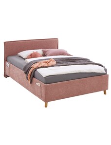 Růžová čalouněná postel Meise Möbel Fun 90 x 200 cm