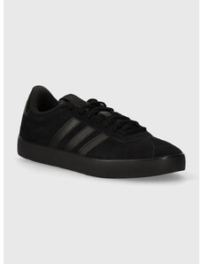 Semišové sneakers boty adidas COURT černá barva, ID9184