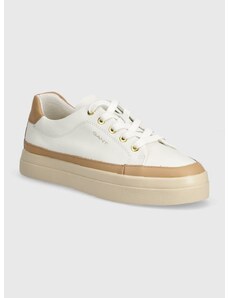Kožené sneakers boty Gant Avona bílá barva, 28531446.G258