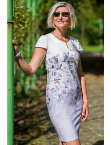 AGISS Šaty VIOLKA - pouzdrové květinové šaty