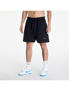 Pánské kraťasy Nike Solo Swoosh Men's Brushed-Back Fleece Shorts Black/ White