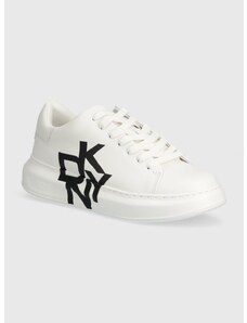 Kožené sneakers boty Dkny Keira bílá barva, K1408368