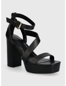 Kožené sandály Dkny Ilisa černá barva, K1447608