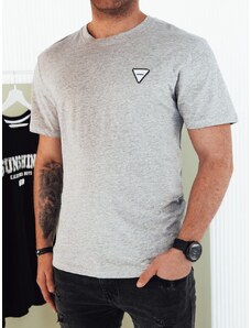 Dstreet Módní šedé pánské tričko v trendy provedení