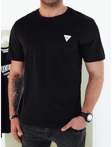 Dstreet Módní černé pánské tričko v trendy provedení