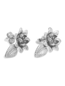 Klára Bílá Jewellery Dámské náušnice Sakura květina Stříbro 925/1000
