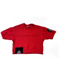 City Folklore - CROP TRIKO ZERO WASTE RED