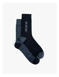 Koton Set of 2 Crepe Socks, Minimal Patterned