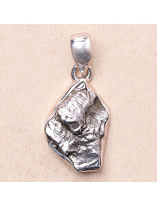 Nefertitis Meteorit Campo del Cielo přívěsek stříbro Ag 925 P2180 - 2,1 cm, 6 g