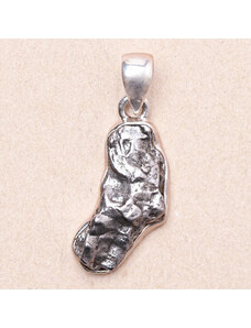 Nefertitis Meteorit Campo del Cielo přívěsek stříbro Ag 925 P2161 - 2,5 cm, 5,9 g