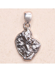Nefertitis Meteorit Campo del Cielo přívěsek stříbro Ag 925 P2129 - 2,1 cm, 4,8 g