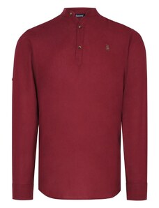 G783 DEWBERRY JUDGE COLLAR MEN'S SHIRT-BURGUNDY