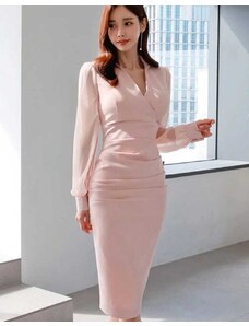 Creative Šaty - kód 00760 - 2 - světle růžová