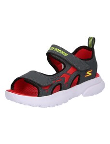 SKECHERS Otevřená obuv 'RAZOR SPLASH' limone / tmavě šedá / červená