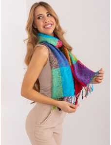 Fashionhunters Dámský šátek s barevnými třásněmi