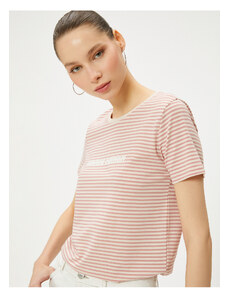 Koton U Neck Pink Women's T-Shirt 4SAL10164IK