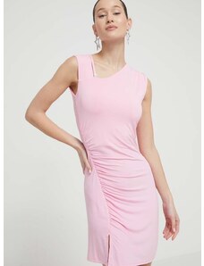 Šaty HUGO růžová barva, mini, 50514027