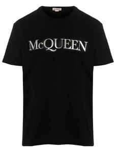 ALEXANDER MCQUEEN Logo Black tričko