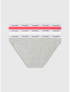 Dámské kalhotky 3Pack 000QD5207E NP4 vícebarevné - Calvin Klein