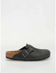 Birkenstock Boston Oiled Leather Narrow (black)šedá