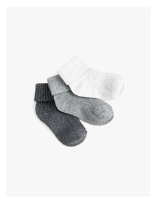 Koton 3-Piece Set of Basic Socks Cotton