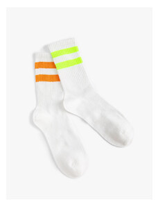 Koton Set of 2 Tennis Socks Striped Patterned