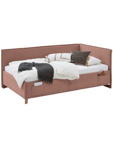 Růžová čalouněná postel Meise Möbel Fun II. 140 x 200 cm
