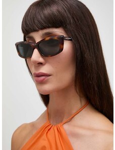 Sluneční brýle Saint Laurent dámské, hnědá barva, SL 658