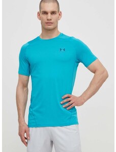 Tréninkové tričko Under Armour tyrkysová barva, 1361683