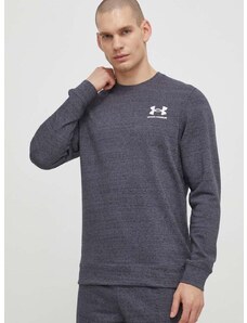 Mikina Under Armour pánská, šedá barva, hladká, 1370404