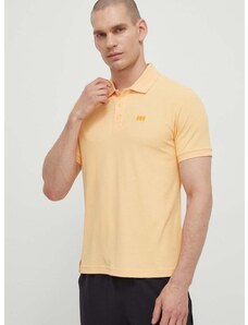 Polo tričko Helly Hansen oranžová barva, s aplikací