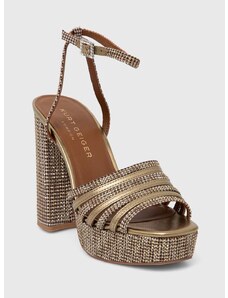 Sandály Kurt Geiger London Pierra Platform Sandal zlatá barva, 8882268619