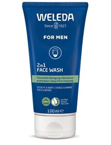 Weleda For Men 2v1 Čistící gel na obličej a vousy 100 ml