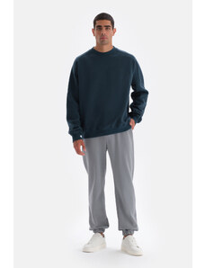 Dagi Gray Elastic Cuff Cotton Sweatpants