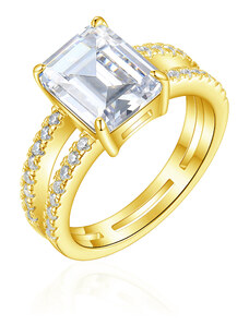 OLIVIE Stříbrný prsten VIVIEN GOLD 8448