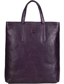 Kožený batoh 2v1 - fialový