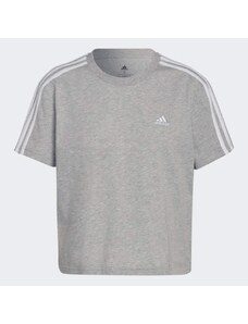 Adidas Tričko Essentials Loose 3-Stripes Cropped