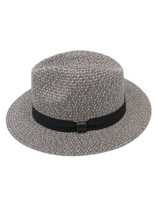Letní černý nemačkavý klobouk - Fedora Toyo