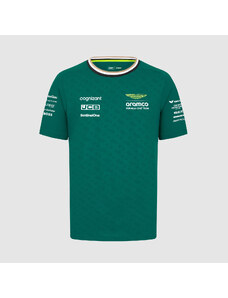 F1 official merchandise Dětské týmové tričko Aston Martin F1 Team 2024 zelené - 164 CM