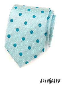Tyrkysová kravata s puntíky Avantgard 559-1562