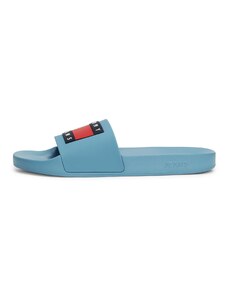 Tommy Jeans Pantofle 'Essential' modrá / námořnická modř / červená / bílá