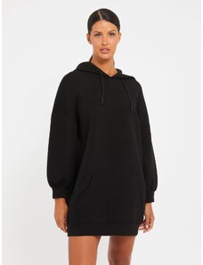 Guess cindra hooded sweatshirt dress BLACK