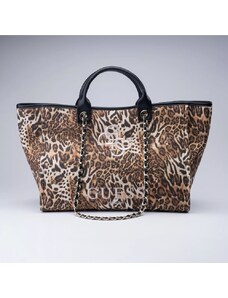 Guess canvas printed bag LEOPARD