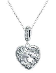 GRACE Silver Jewellery Stříbrný náhrdelník Matka a Dcera - stříbro 925/1000