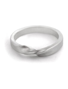 Klára Bílá Jewellery Stříbrný užší prsten Split 41 (13,0mm), Stříbro 925/1000