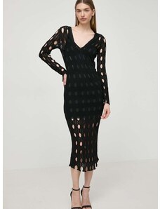Šaty Pinko černá barva, maxi, 103470 A1UN
