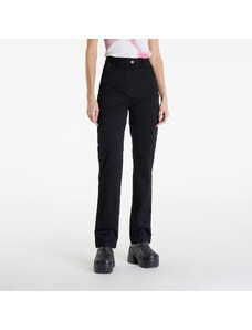 Dámské cargo pants Calvin Klein Jeans Woven Label High Rise Straight Pant Black