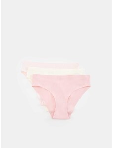 Sinsay - Sada 3 kalhotek hipster - pastelová růžová