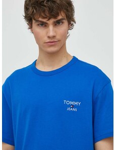 Bavlněné tričko Tommy Jeans s aplikací, DM0DM18872