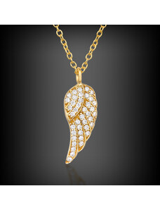 *Pozlacený náhrdelník křídlo anděla Aeternum Alae | DG Šperky | Stříbro 925/1000